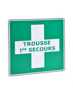Panneau de signalisation indiquant une trousse de secours