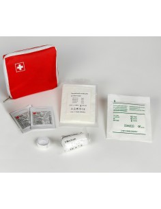 Trousse de secours Tissu rouge Petit Modèle 1 à 3 personnes 2